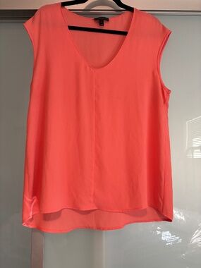 J.Crew Peach Cap Sleeve V-Neck Blouse – Size 12 🍑